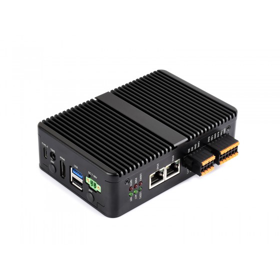 Waveshare IPCBOX-CM5-B, Dual Ethernet ports, 2×RS485 & 2×RS232 Industrial PC