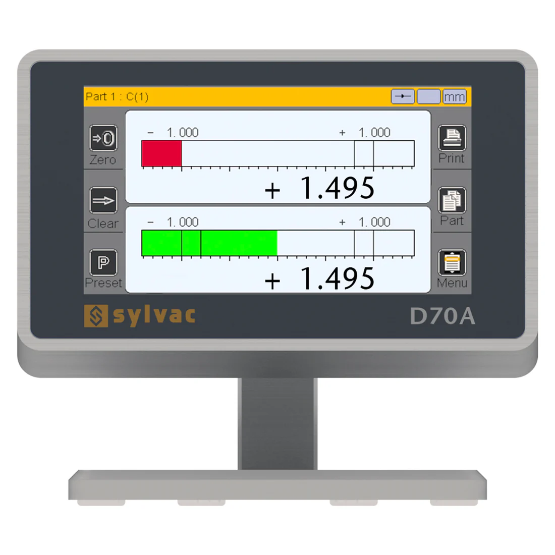 Fowler D70A Digital Display Two Input 4.3" Touchscreen Air & Plug Gauge Unit