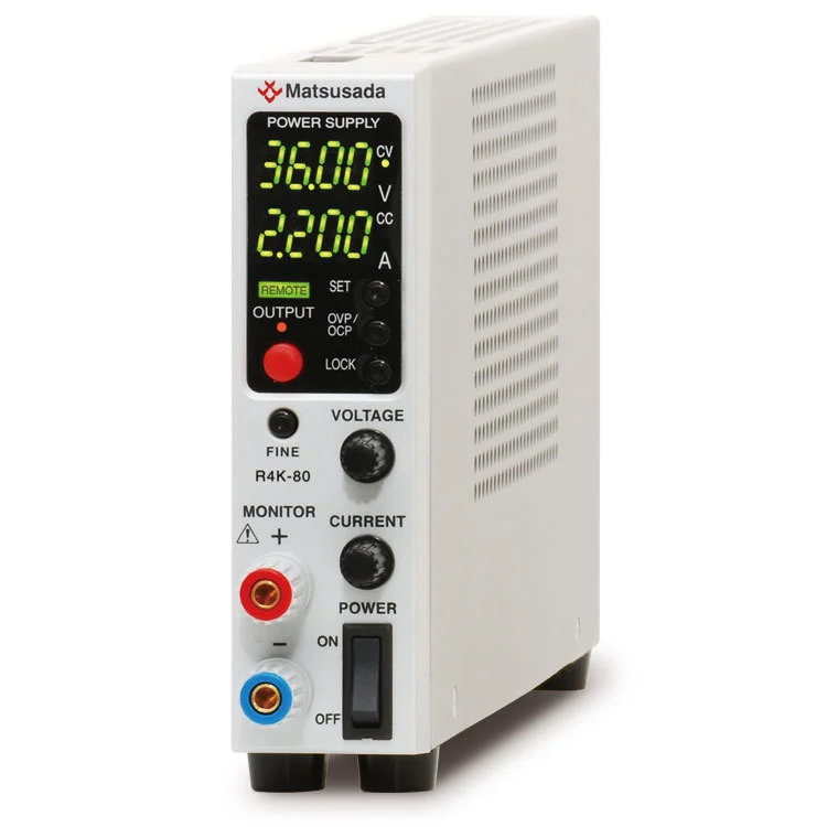 Matsusada R4K-80M Programmable DC Power Supply 110V 1.3A 80W Ultra-Slim Bench