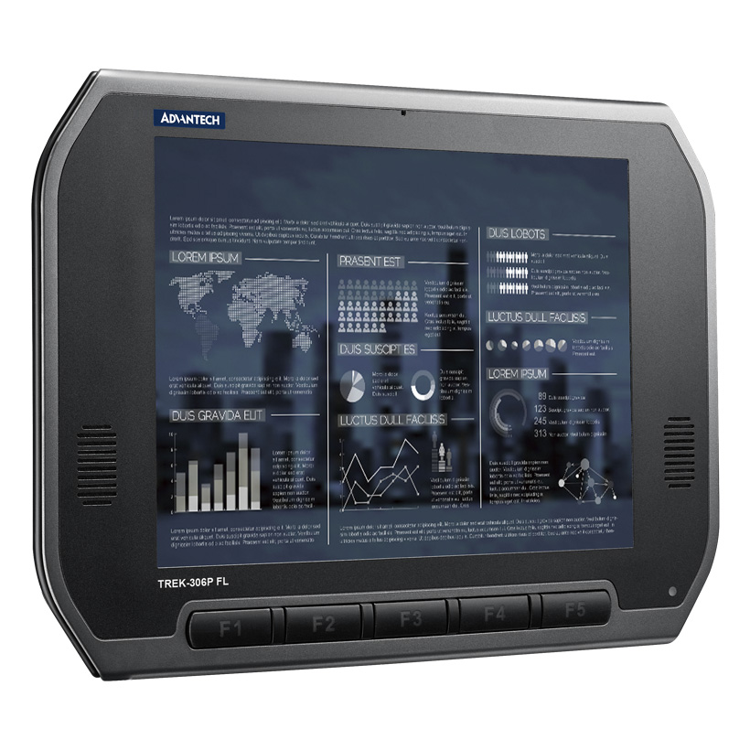 Advantech TREK-306P-H2A0E, XGA (1024 x 768) 10" In-Vehicle Smart Display