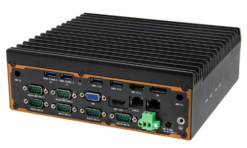 Intel Ultra 5 125H/1.20GHz, Turbo 4.5GHz Fanless Industrial PC with DDR5 Dual LAN 6 COM 9-36V DC