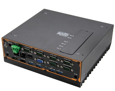 Intel Ultra 5 125H/1.20GHz, Turbo 4.5GHz Fanless Industrial PC with DDR5 Dual LAN 6 COM 9-36V DC