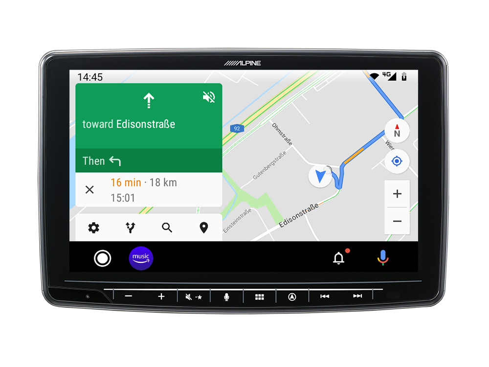 Alpine INE-F904DU 9" Capacitive Touch Screen Navigation Receiver