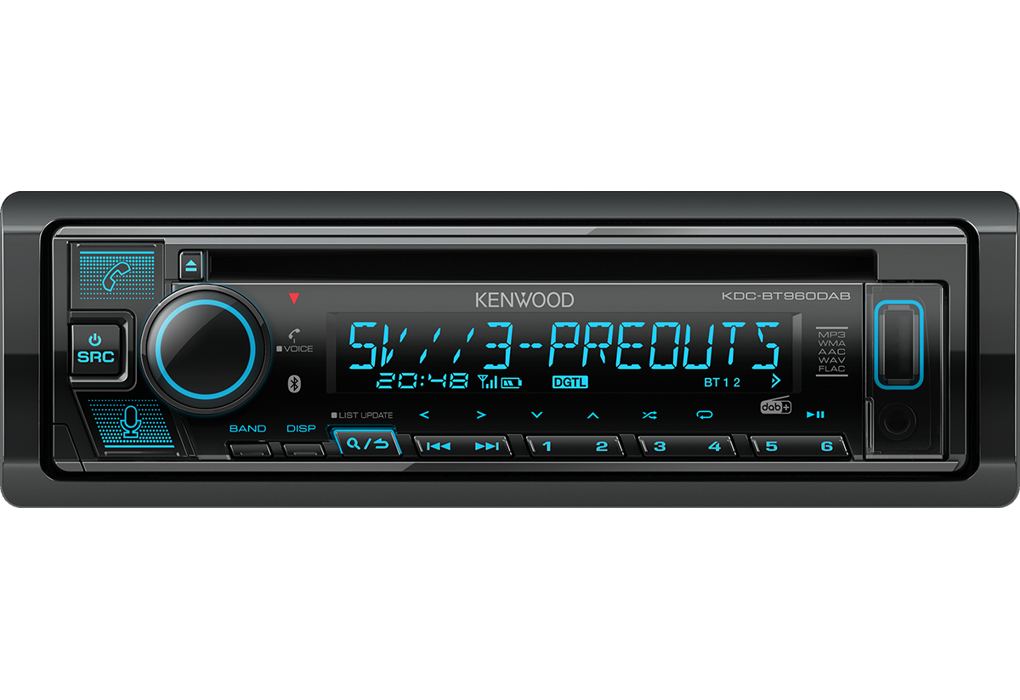 Kenwood KDC-BT960DAB CD Car Radio with DAB+ & Bluetooth Hands-Free Kit