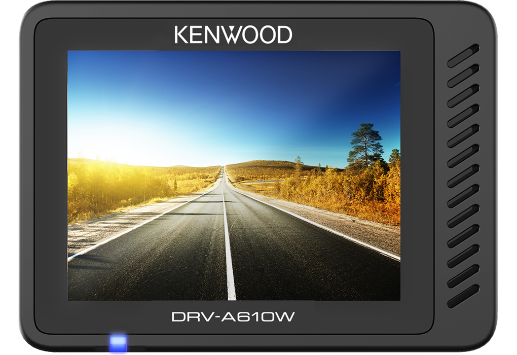 Kenwood DRV-A610W 4K Ultra-HD Compact Dash Cam, 2.0" LCD Screen, 64GB SD-Card