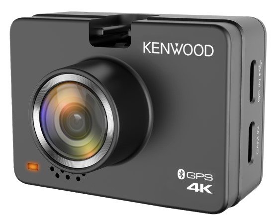 Kenwood DRV-A610W 4K Ultra-HD Compact Dash Cam, 2.0" LCD Screen, 64GB SD-Card