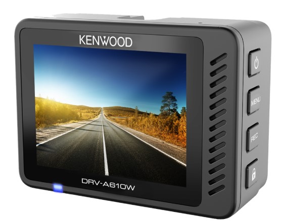 Kenwood DRV-A610W 4K Ultra-HD Compact Dash Cam, 2.0" LCD Screen, 64GB SD-Card
