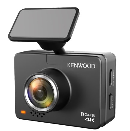 Kenwood DRV-A610W 4K Ultra-HD Compact Dash Cam, 2.0" LCD Screen, 64GB SD-Card