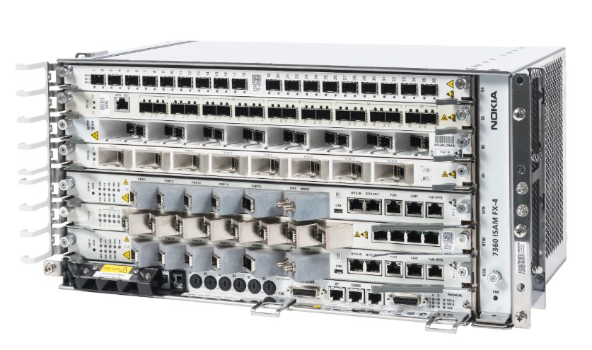 Nokia 7360 ISAM FX-4, 4 slots 5RU Fiber Optical Line Terminal (OLT)