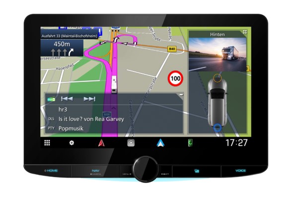 Kenwood DNR992RVS, 10.1” Floating HD Screen Garmin Large Vehicle Navigation