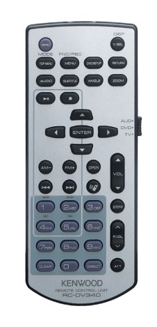 Kenwood KCA-RCDV340 Optional Remote Control for Multimedia Receivers