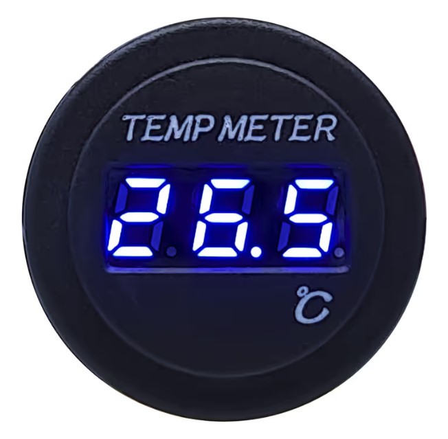 Jaycar QM7313 Blue LED Display Thermometer with 3mtr External Sensor