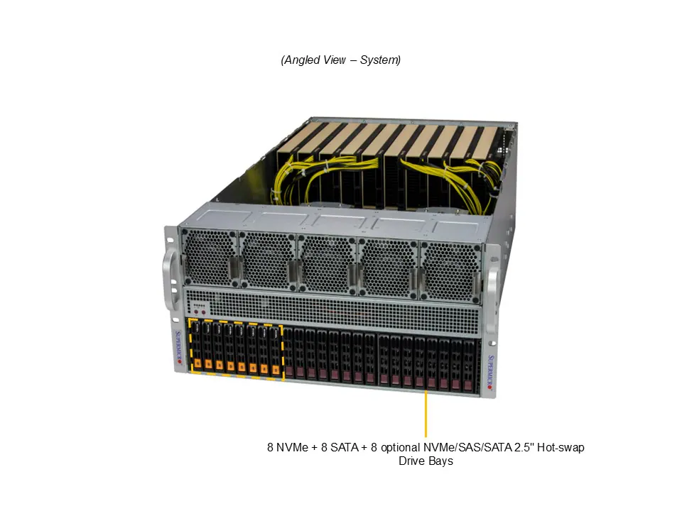 Supermicro SYS-521GE-TNRT, Dual Socket E (LGA-4677), 5U Rackmount Server