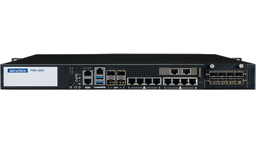 Advantech FWA-3050-16A1R, Intel Xeon D-2187NT, 1U Rackmount Server