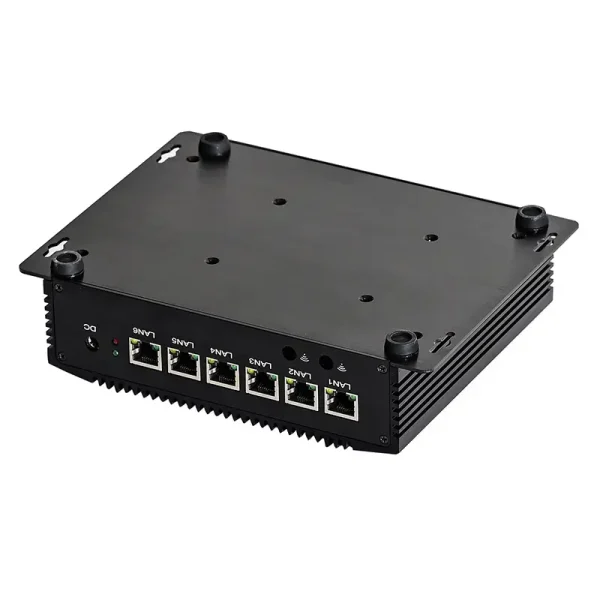 HUNSN RM02-8265U, Intel CoreT i5-8265U, 6 LAN Industrial PC