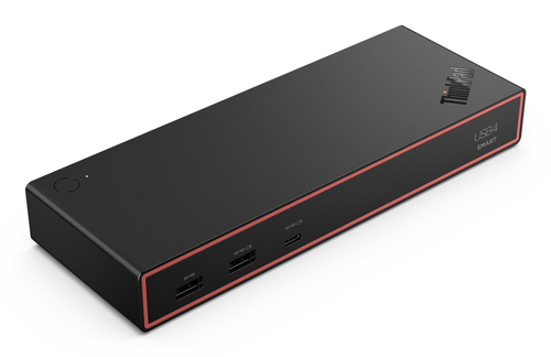 Lenovo ThinkPad USB4 Smart Dock 5500 With 135W Adapter, Wired, Black