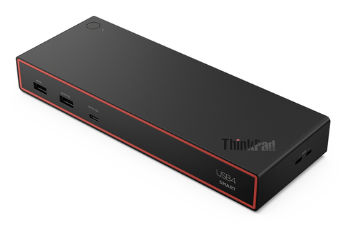 Lenovo ThinkPad USB4 Smart Dock 5500 With 135W Adapter, Wired, Black