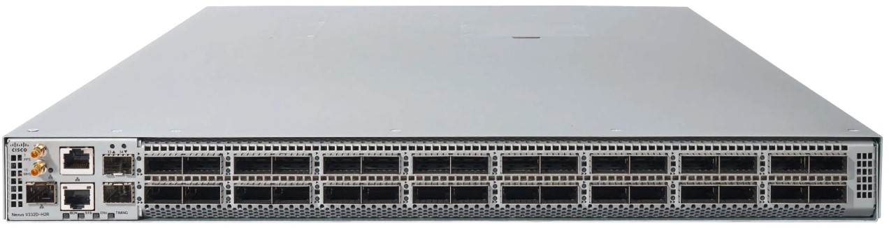 Cisco Nexus N9K-C9332D-H2R, 32 Port 400G 1RU Data Centre Switch