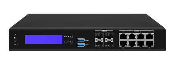 IEI Puzzle-3034  Intel ATOM C3758R, 8GB RAM, 8 x 2.5 GbE Network Gateway