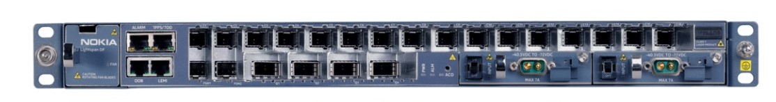 Nokia Lightspan DF-32GM, 32 port GPON, 1RU Mini Optical Line Terminal (OLT)