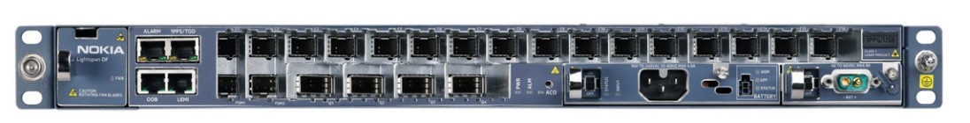 Nokia Lightspan DF-32GM, 32 port GPON, 1RU Mini Optical Line Terminal (OLT)