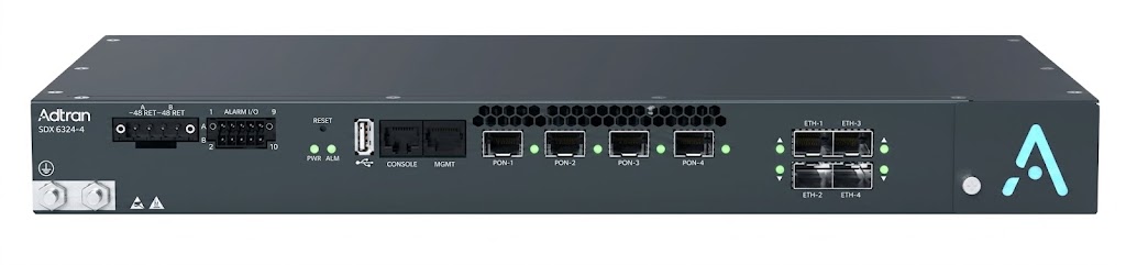 Adtran SDX 6324, 4-port 10G Combo PON Optical Line Terminal (OLT)