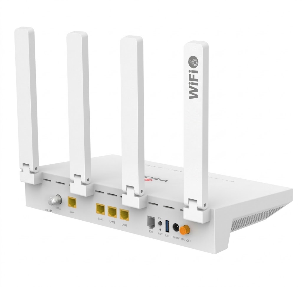 V.SOL HG325AX15T XPON Dual Mode, Triple-play WiFi 6 ONT with VoIP