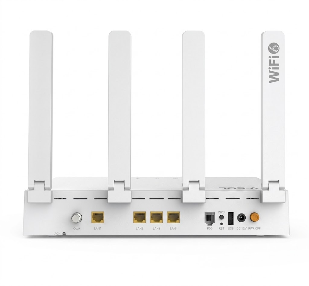 V.SOL HG325AX15T XPON Dual Mode, Triple-play WiFi 6 ONT with VoIP