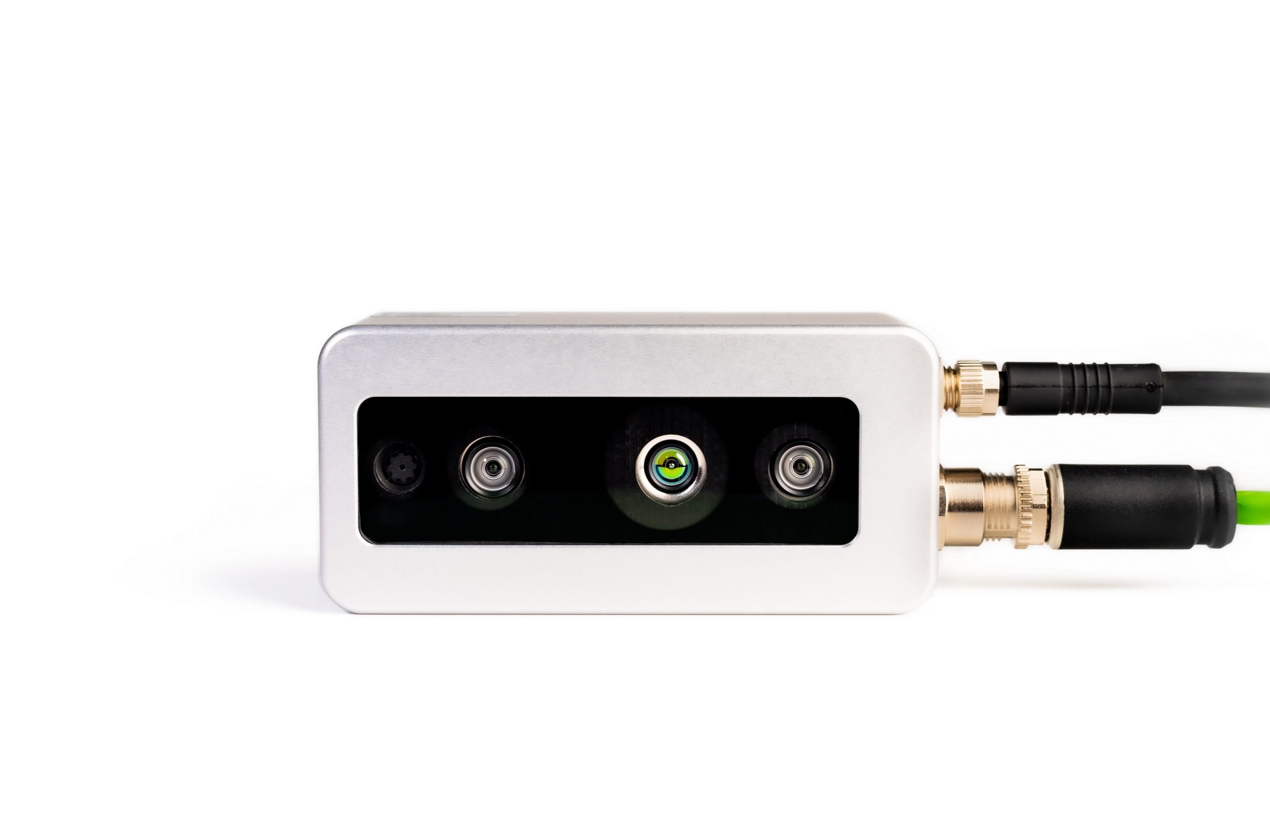 FRAMOS D435e depth camera mounted for 3D vision and depth sensing applications