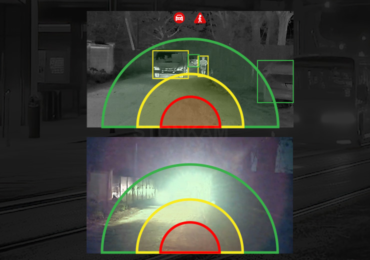 Stonkam TC639-T6 Infrared Thermal Imaging Dual Spectrum Vehicle AI Camera IP69K FHD 92° Angle