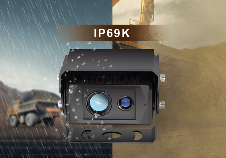Stonkam TC639-T6 Infrared Thermal Imaging Dual Spectrum Vehicle AI Camera IP69K FHD 92° Angle