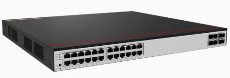 Huawei S5755-H24UM4Y2CZ, 24-Port 10GBASE-T, 4x25GE, 2x100GE PoE++ Switch