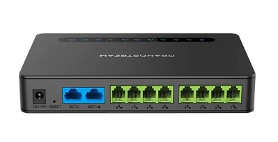 Grandstream HT818 v2, Powerful 8 port FXS Gateway with Gigabit NAT Router