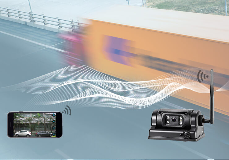 WF135897CAI Vehicle WI-FI Camera with Magnetic Bracket & Built-in Battery IP69K 120° Angle