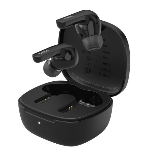 Belkin SoundForm Motion, True Wireless Stereo (TWS) Bluetooth 5.3 Black Earbuds