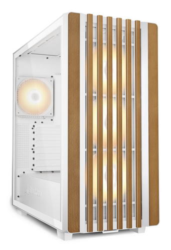 Sharkoon REBEL C70G RGB Full Tower ATX PC Case, White, Tempered Glass