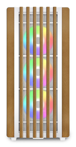 Sharkoon REBEL C70G RGB Full Tower ATX PC Case, White, Tempered Glass