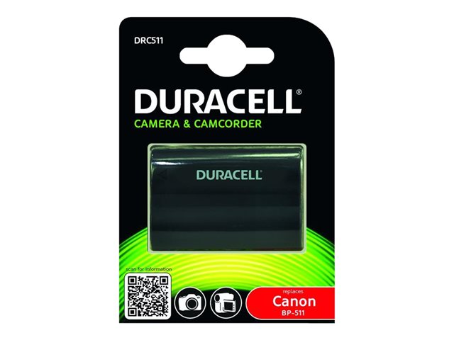Duracell DRC511, 7.4V 1600mAh Lithium-ion Rechargeable Camera Battery