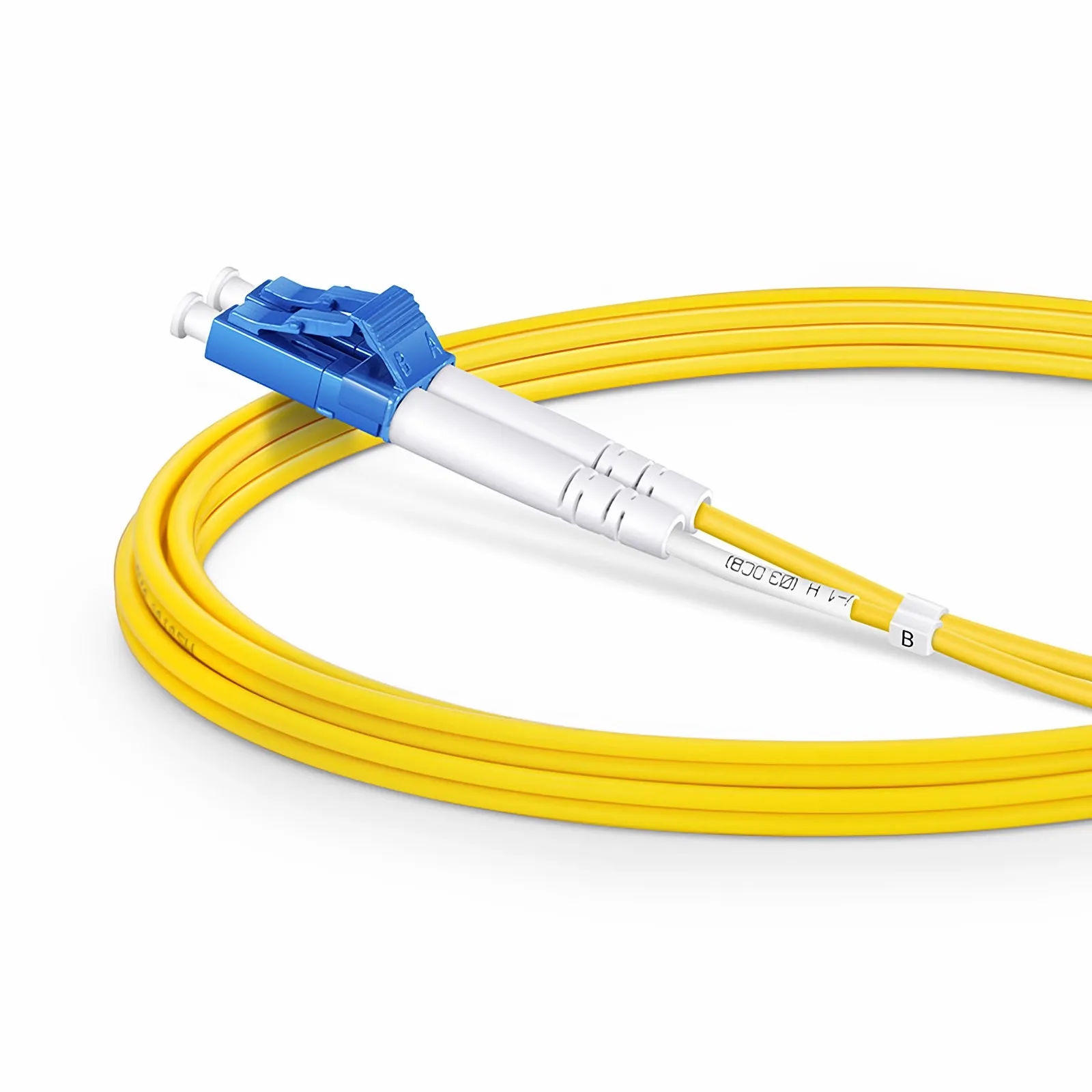FS SMLCDX, 2m LC to LC UPC Duplex, Single Mode (OS2), Fiber Patch Cable