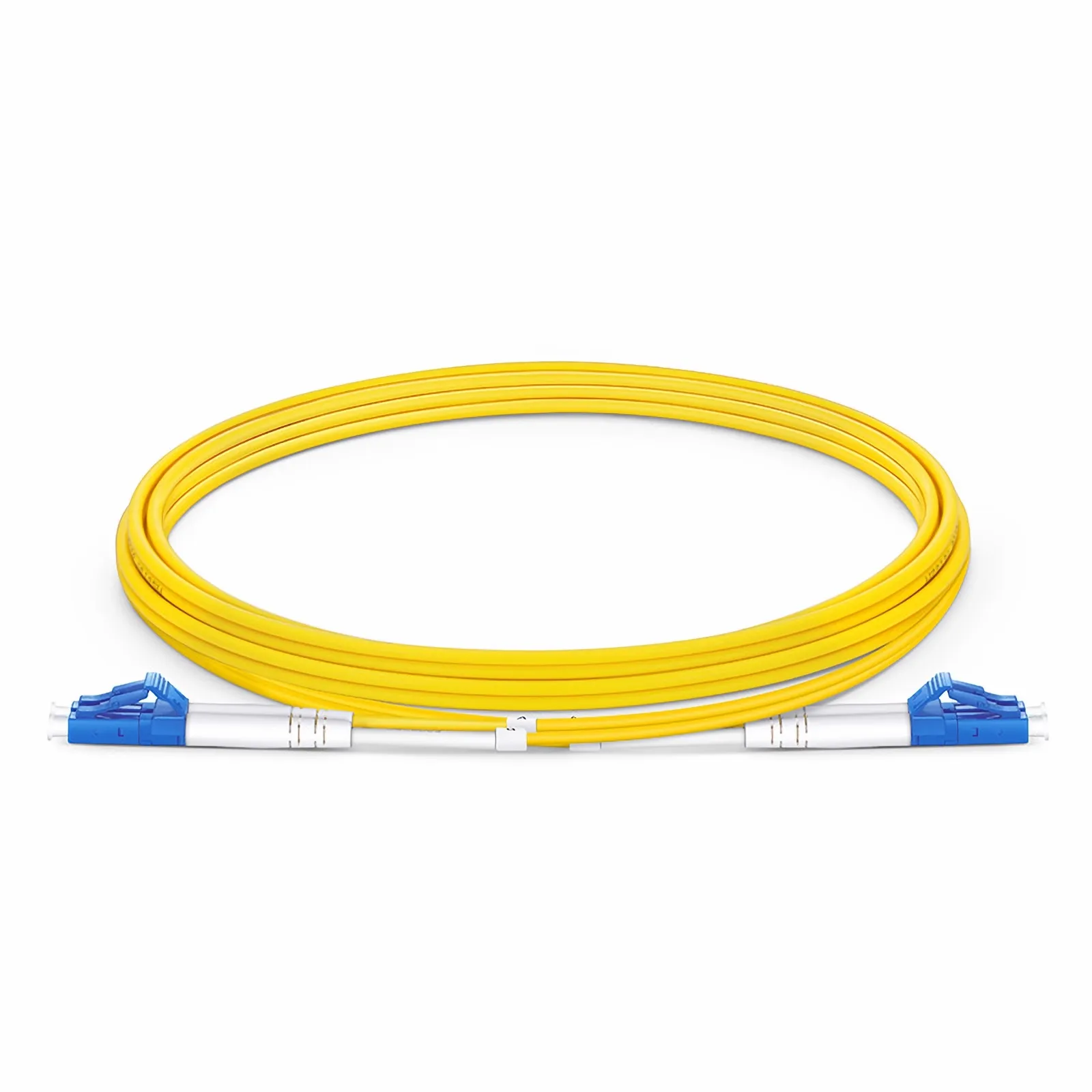 FS SMLCDX, 2m LC to LC UPC Duplex, Single Mode (OS2), Fiber Patch Cable