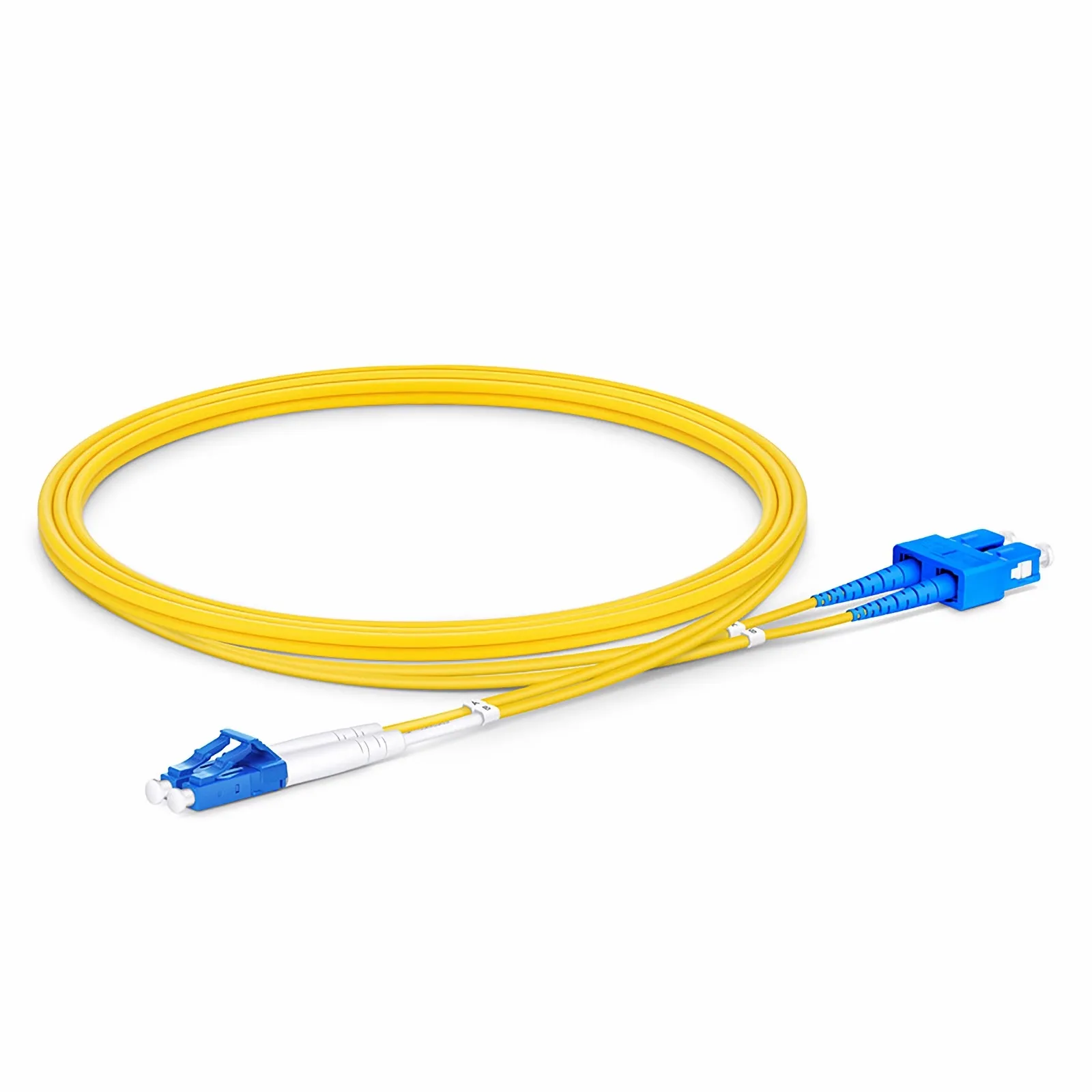 FS SMLCSCDX 1m LC to SC UPC Duplex Single Mode (OS2) Fiber Patch Cable
