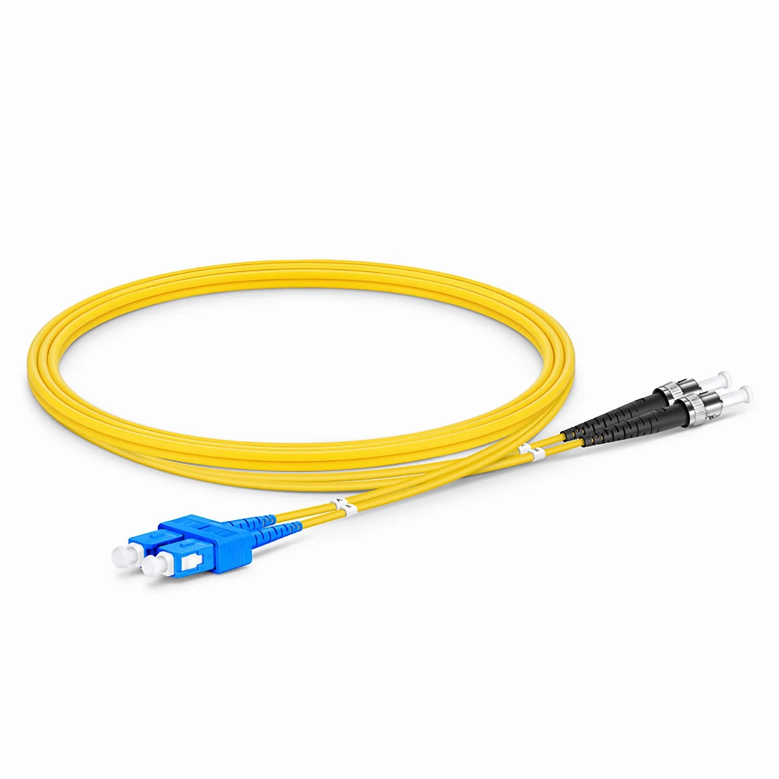 FS SMSCSTDX 1m SC UPC Duplex to ST UPC Single Mode (OS2) Fiber Patch Cable