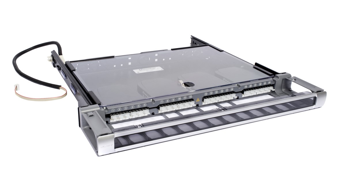 SYSTIMAX 360-iP-INSTA-LC-4TS, 1RU LC/UPC G2 Fiber iPatch Panel