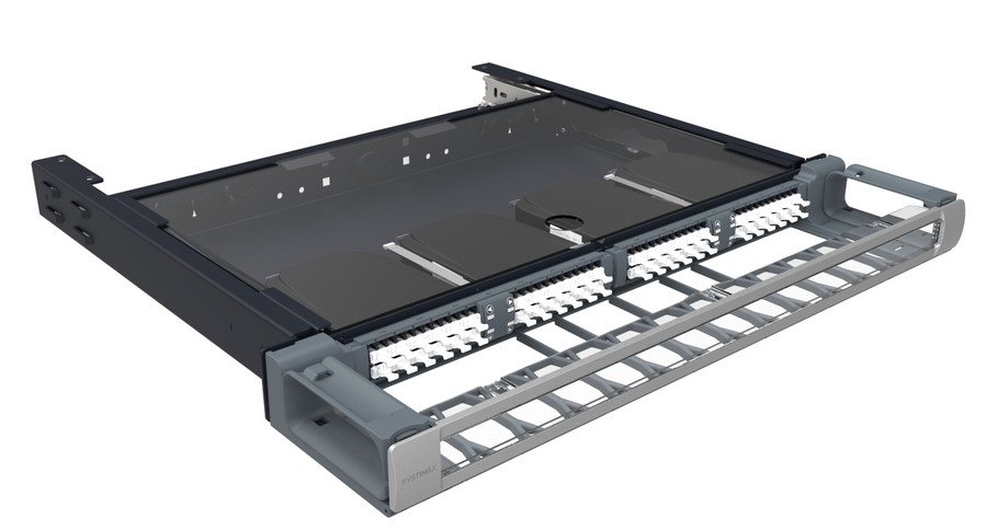 SYSTIMAX 360G2-iP-1U-96F-LC-DM-LS-SD, 1U Fiber Splice iPatch Panel