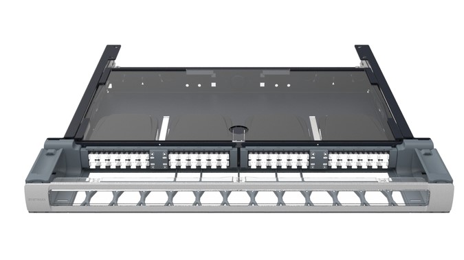 SYSTIMAX 360G2-iP-1U-96F-LC-DM-LS-SD, 1U Fiber Splice iPatch Panel