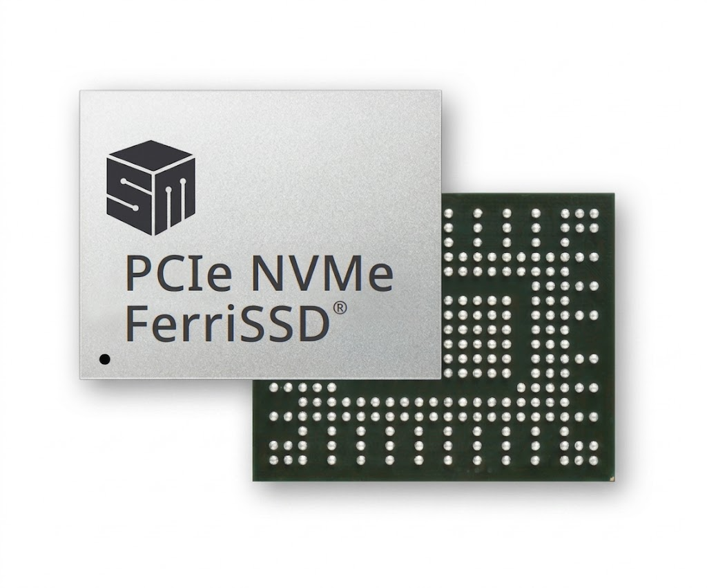 Silicon Motion FerriSSD® (SM681GXD C8VPD) 120GB PCIe Gen4 NVMe Industrial BGA SSD
