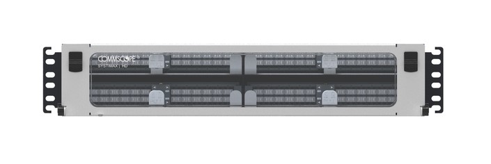 SYSTIMAX HD iPATCH 2U 192F-LC Distribution Module, LazrSPEED with Sliding Panel
