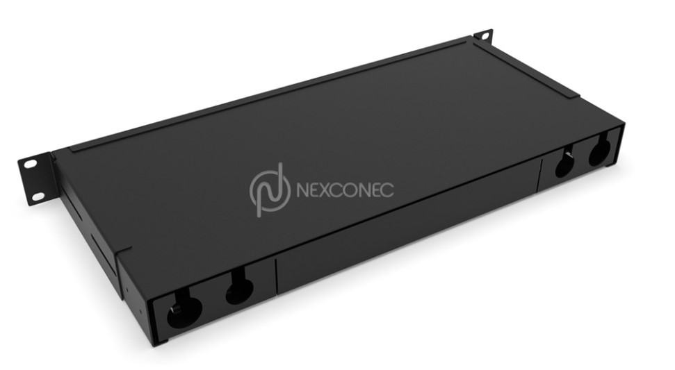 Nexconec SPP48S, 2U 48 Ports SC Simplex Sliding Patch Panel Unloaded