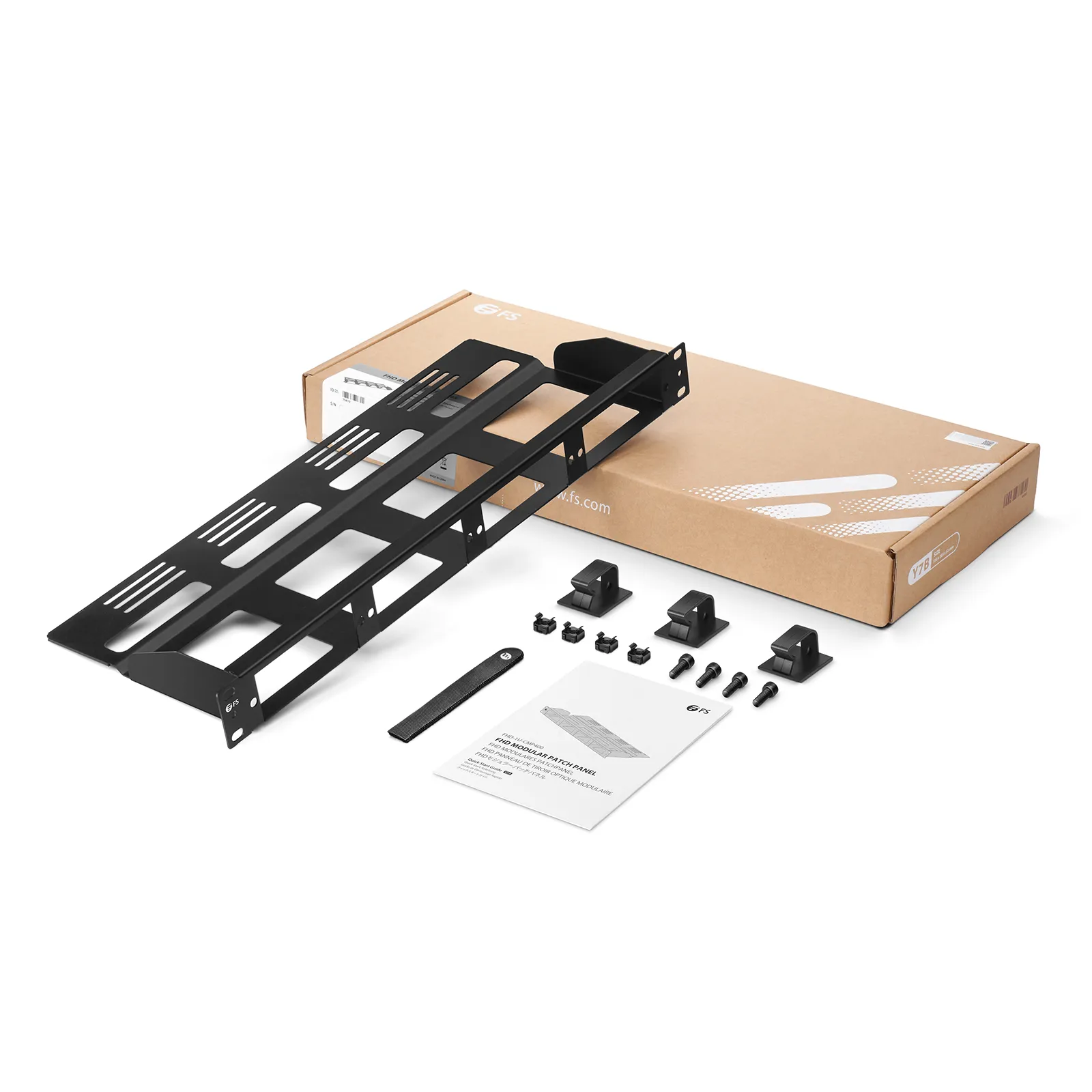 FS FHD-1U-CMP400 1U FHD Modular Enclosure Unloaded, Holds upto 4 Cassette/Panel