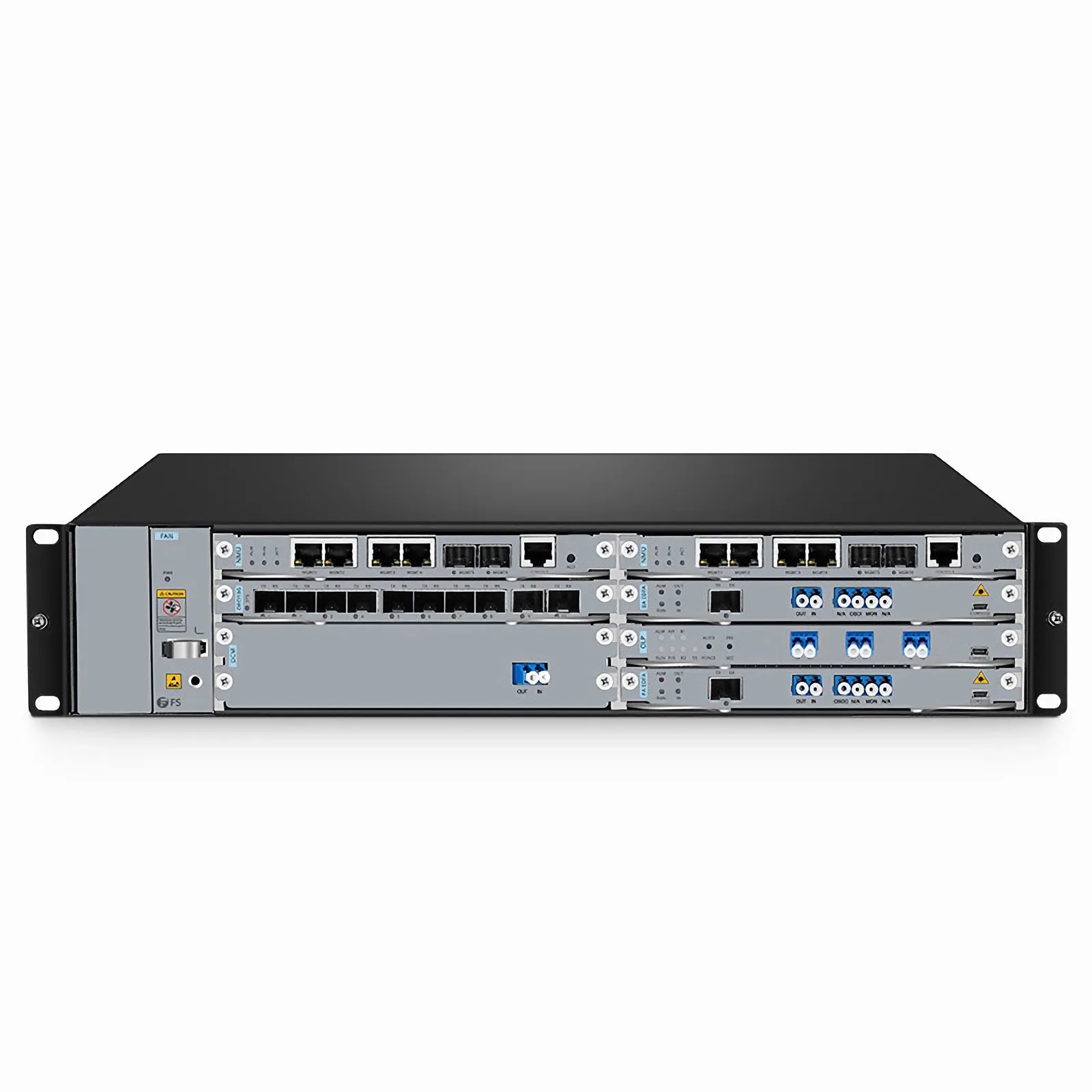 FS M6200-OEO10G, 5 CH WDM Transponder, 10 SFP/SFP+ Slots
